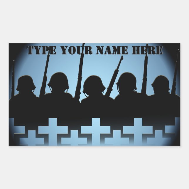 Soldier Tribute Stickers Lest We Forget Stickers (Front)