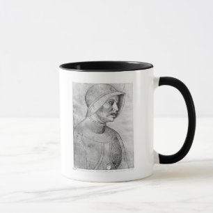 Soldier wearing a helmet mug