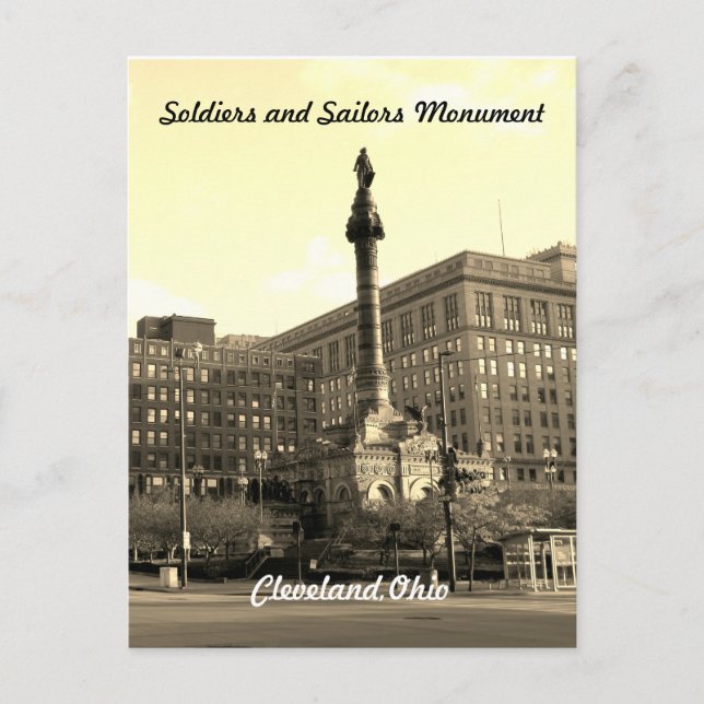 Soldiers and Sailors Cleveland OH Postcard (Front)