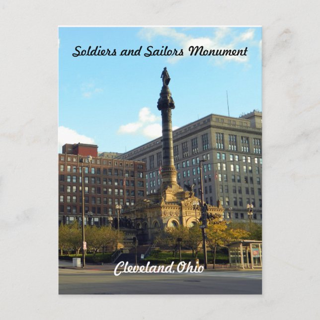 Soldiers and Sailors Cleveland Ohio Postcard (Front)