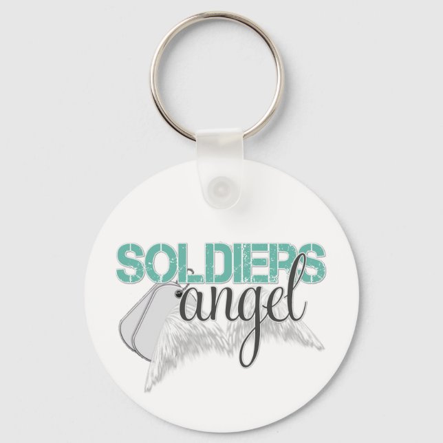 Soldiers Angel Green Keychain (Front)