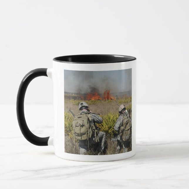 Soldiers call in information mug (Left)