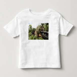 Soldiers dressed in ghillie suits toddler t-shirt