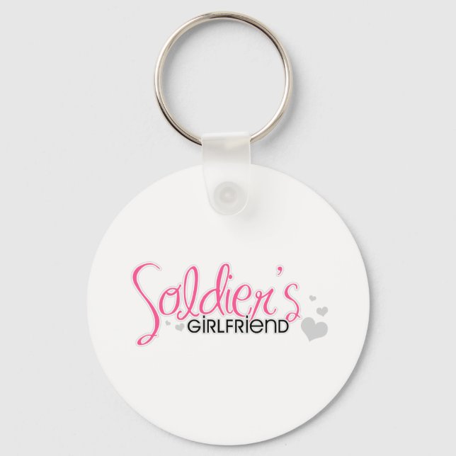 Soldier's Girlfriend (Pink) Keychain (Front)