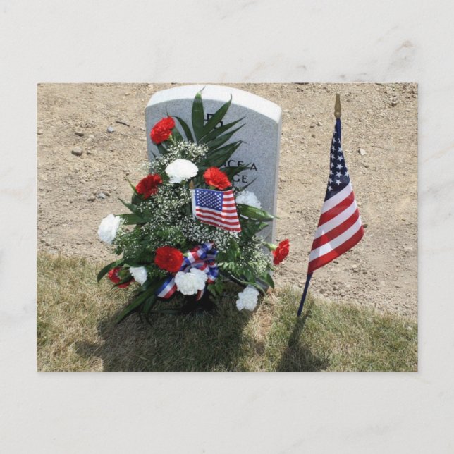 Soldier's Grave Postcard (Front)