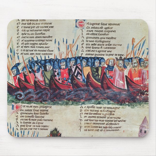 Soldiers in their Ships Mouse Pad (Front)