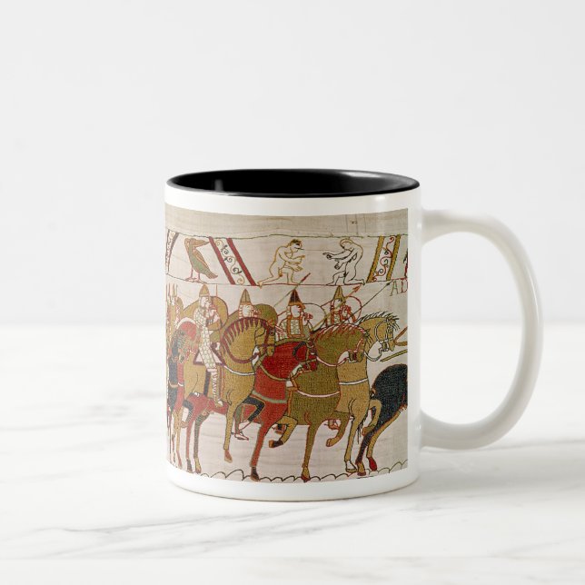 Soldiers leaving Hastings to do battle with Two-Tone Coffee Mug (Right)