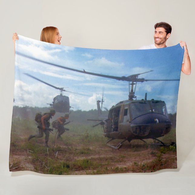 SOLDIERS of the 101st in VIETNAM Fleece Blanket (In Situ)