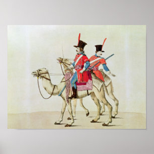 Soldiers of the Dromedary Regiment, 1839 Poster