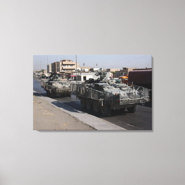 soldiers patrolling canvas print (Front)