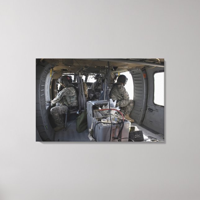 soldiers watch for hazards canvas print (Front)