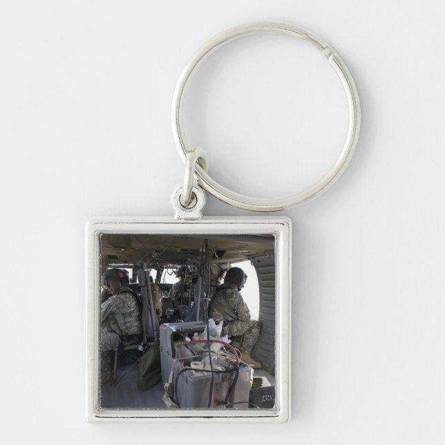 soldiers watch for hazards keychain (Front)