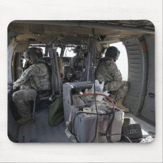 soldiers watch for hazards mouse pad