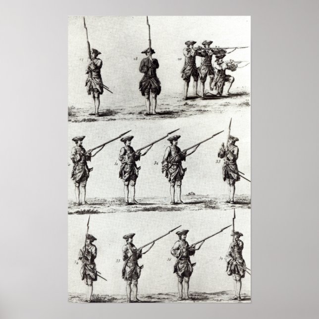 Soldiers with bayonets poster (Front)