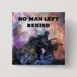 Soldiers with Quote 2 Inch Square Button