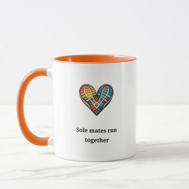 Sole mates run together mug (Left)