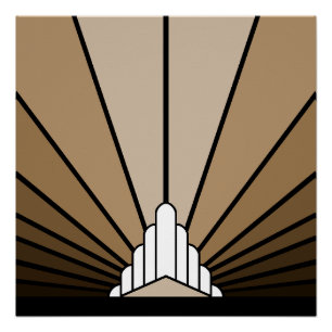 Soleil Art déco bronzé