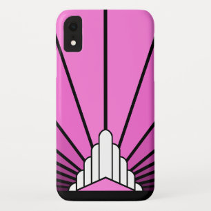 Soleil Art déco en iPhone rose / coque ipad