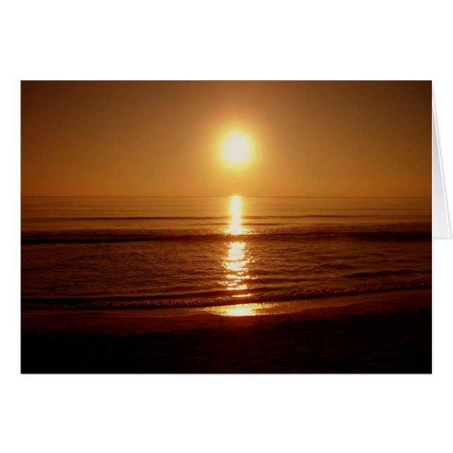 Soleil au-dessus de l'océan (Devant horizontal)