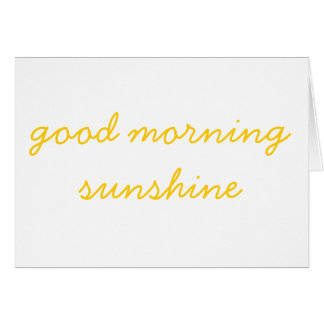 Soleil bonjour
