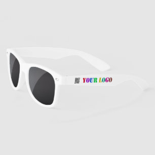 Soleil Code QR personnalisé Logo de l'entreprise Lunettes