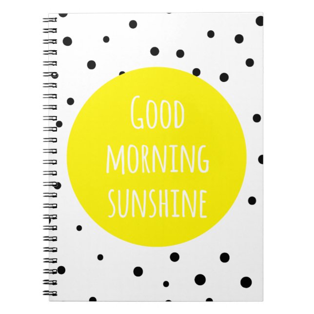 Soleil du bon matin | Carnet pois (Devant)