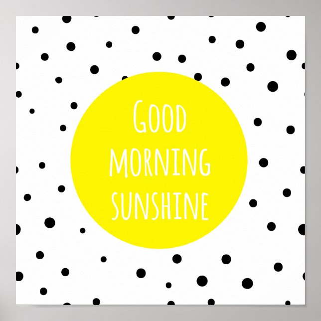 Soleil du bon matin | Poster Pois (Devant)