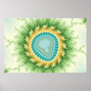 Soleil enchanté - Poster fractal