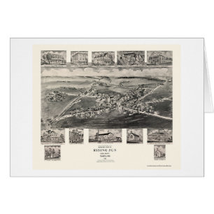 Soleil Levant, carte panoramique de DM - 1907