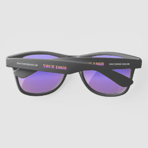 Soleil Logo professionnel personnalisé Texte Lunettes de
