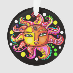 Soleil Lune Étoiles Soleil Ornement