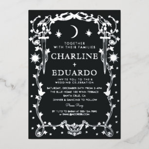 Soleil & Lune Golden Ivy Orament Faire-part de mar