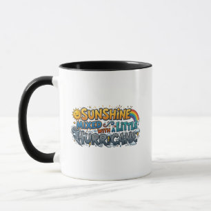 Soleil Mélangé Avec Un Petit Ouragan Mug Rétro
