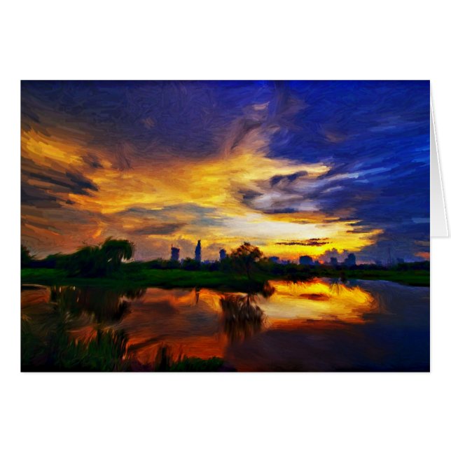 Soleil | peinture Abstraite (Devant horizontal)