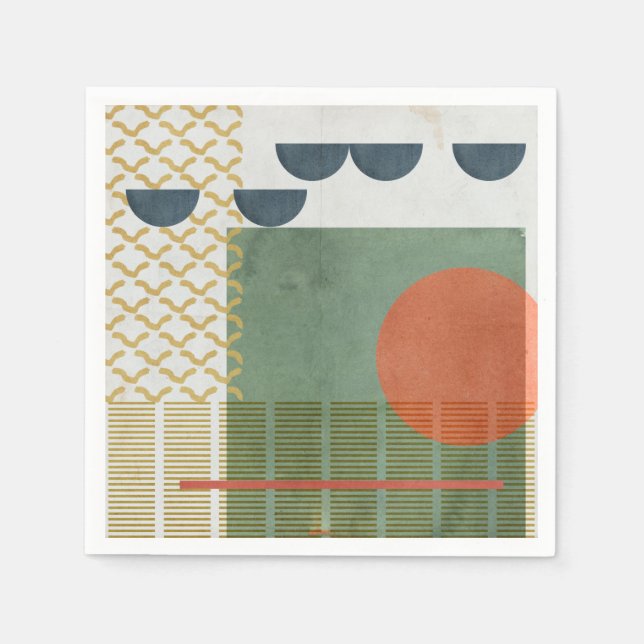 Soleil Rouge III Napkin (Front)