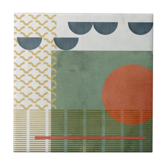 Soleil Rouge III Tile (Front)