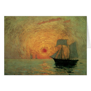Soleil rouge par Maxime Maufra, impressionnisme Vi