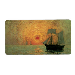 Soleil rouge par Maxime Maufra, impressionnisme Vi