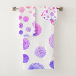 Soleil souriant Aquarelle Whimsical Motif bizarre