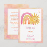 Soleil | Sunshine et Rainbow Baby shower Merci
