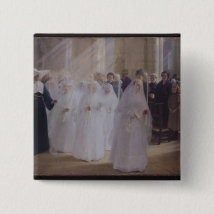 Solemn Communion 2 Inch Square Button