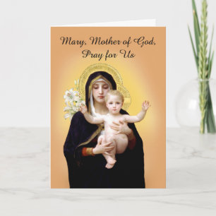 Solemnity of Mary the Mother of God with Jesus Card