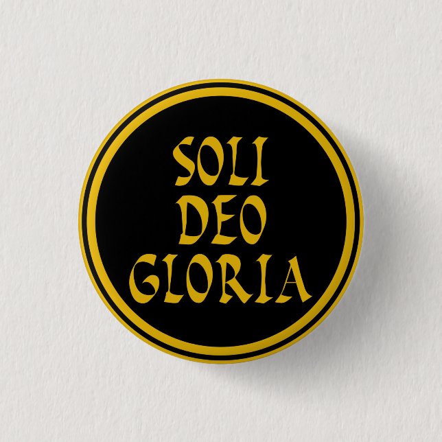 Soli Deo Gloria Button (Front)