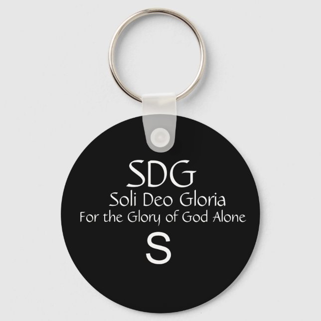 Soli Deo Gloria Keychain (Front)