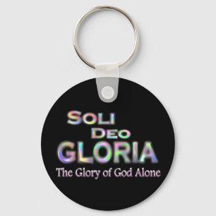 Soli Deo Gloria- rainbow Keychain