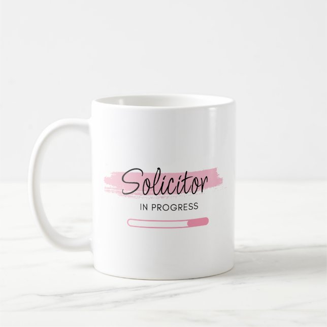 Solicitor In Progress – Personalized Coffee Mug (Left)