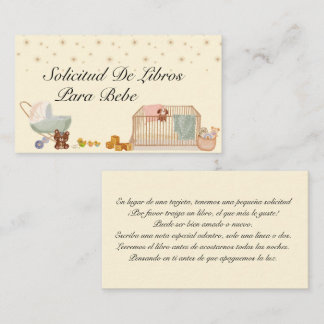 Solicitud De Libro Para Bebe, Book Request Enclosure Card
