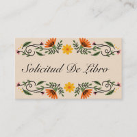 Solicitud De Libro Para Bebe, Floral Baby Shower