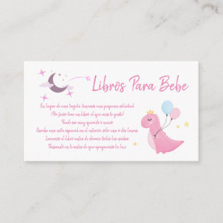 Solicitud De Libros Para Bebe, Book Request   Enclosure Card