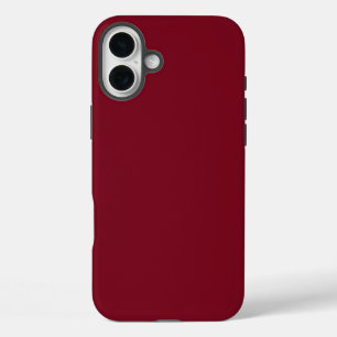 Solid Aesthetic Maroon Colour iPhone 16 Plus Case